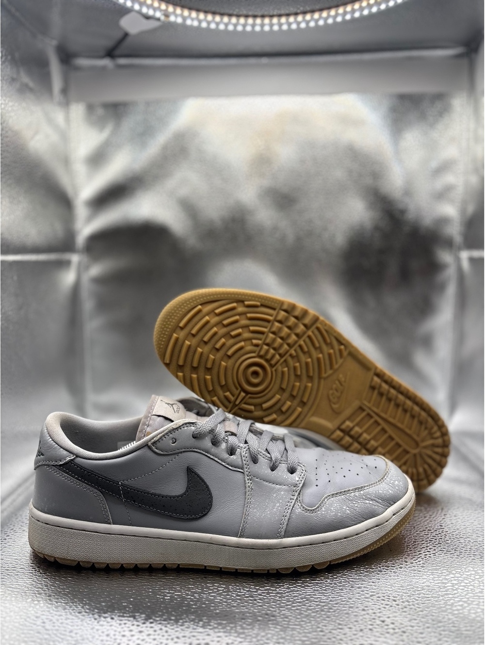 Air Jordan 1 Low Golf 'Wolf Grey Gum